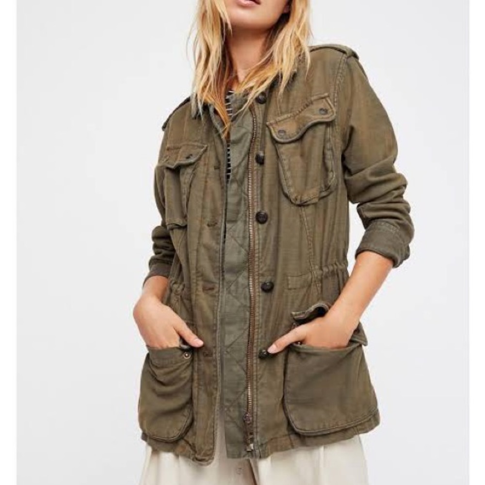 Free People Not Your Brothers Surplus Jacket